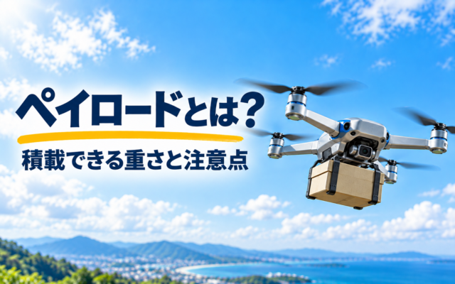 ドローンのペイロードとは？積載できる重さと注意点