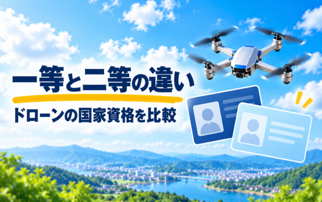 一等と二等の違い（一等・二等無人航空機操縦士）
