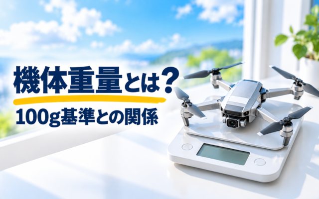 ドローンの機体重量とは？100g基準との関係