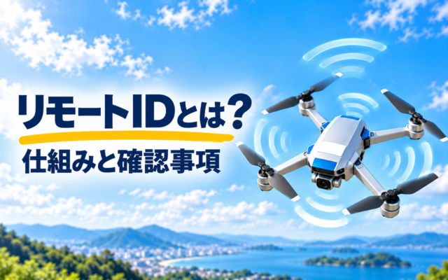 ドローンのリモートIDとは？仕組みと確認事項